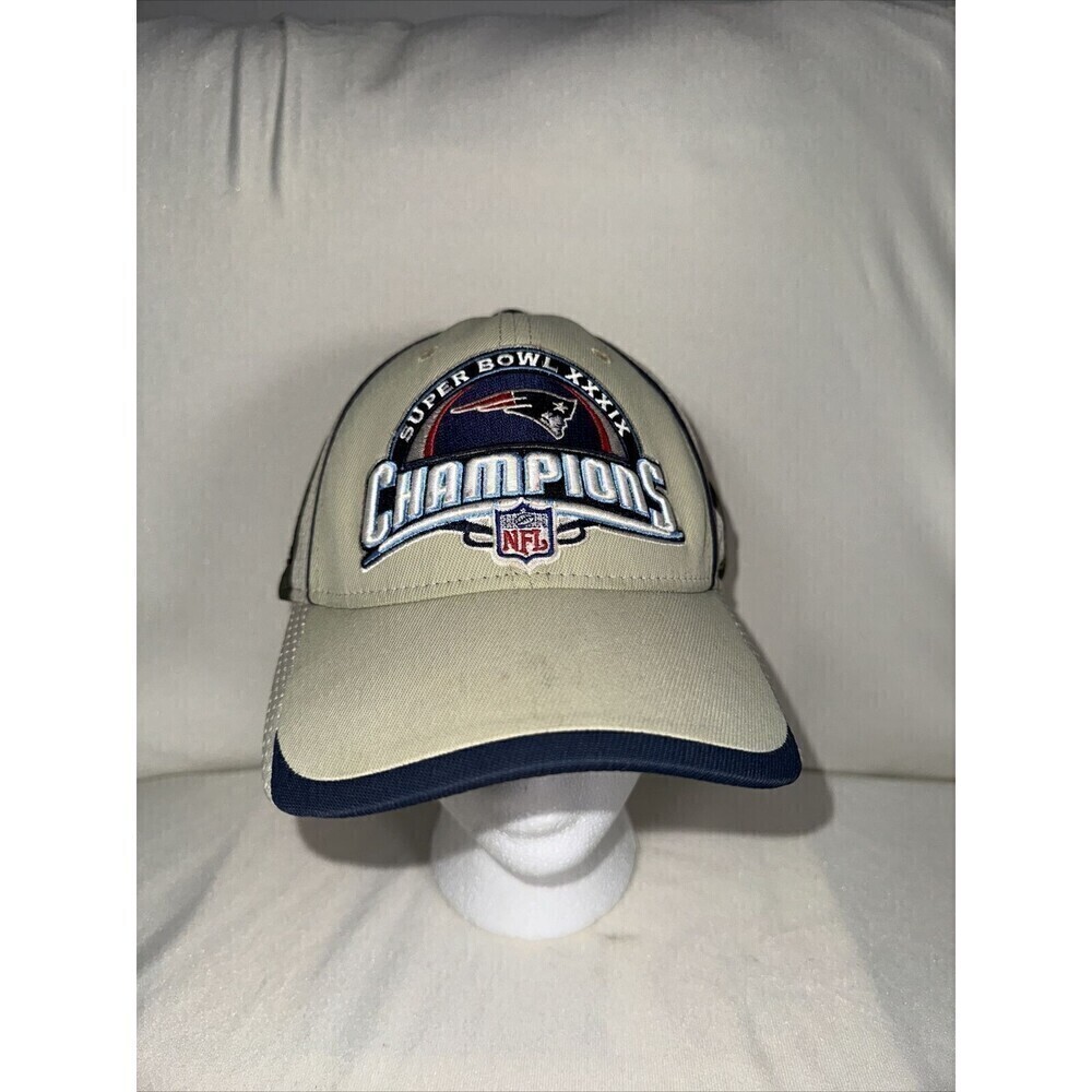Reebok NFL Hat Unisex Green New England Patriots Super Bowl 39 XXXIX Champions